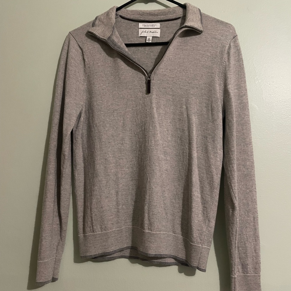 John W. Nordstrom Italian Merino Sweater in Gray